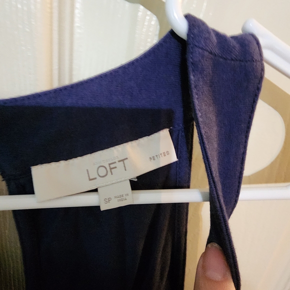 LOFT Navy Blue Mini Dress - Picture 3 of 4